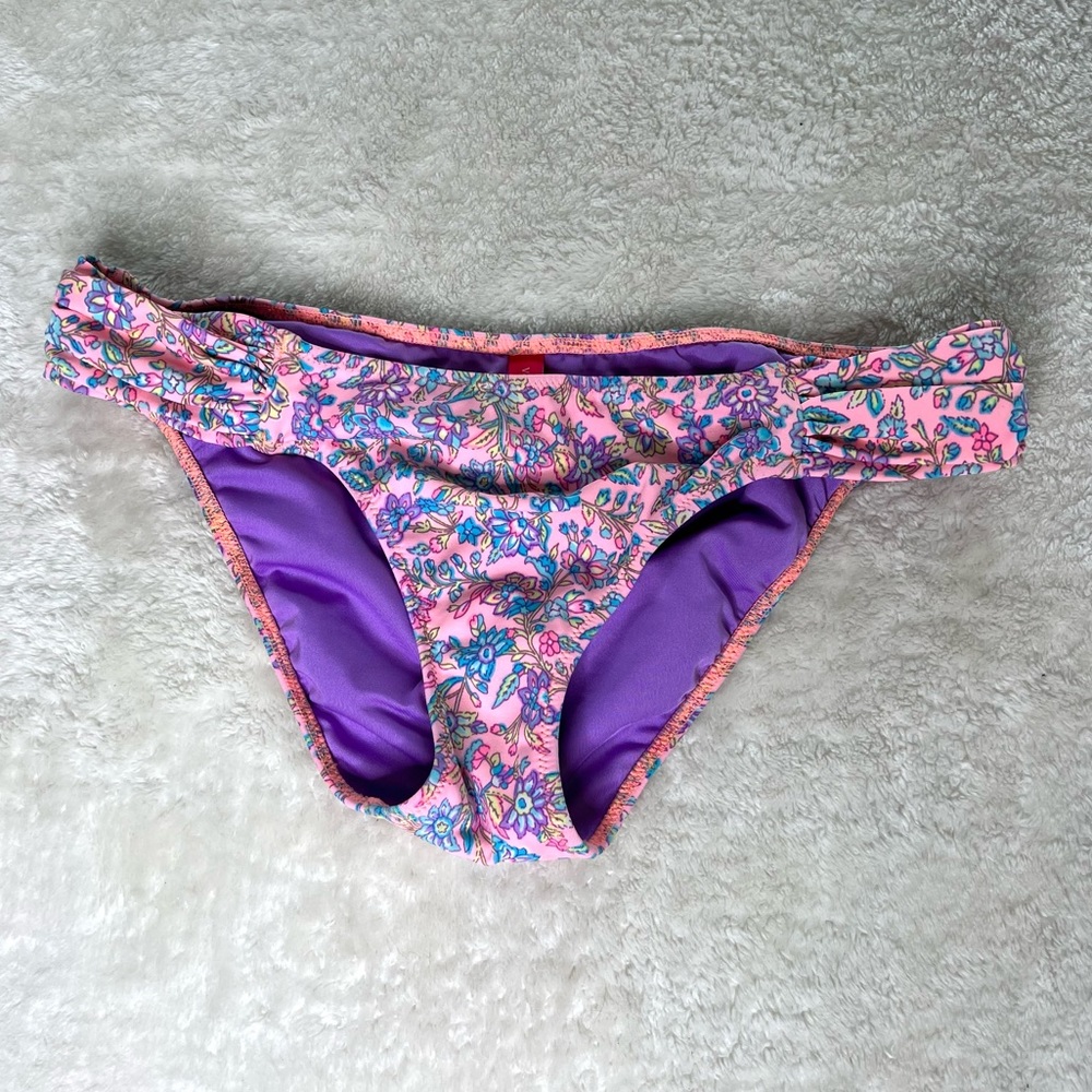 Victoriaโs Secret Swim Bikini Bottom Floral Size Small